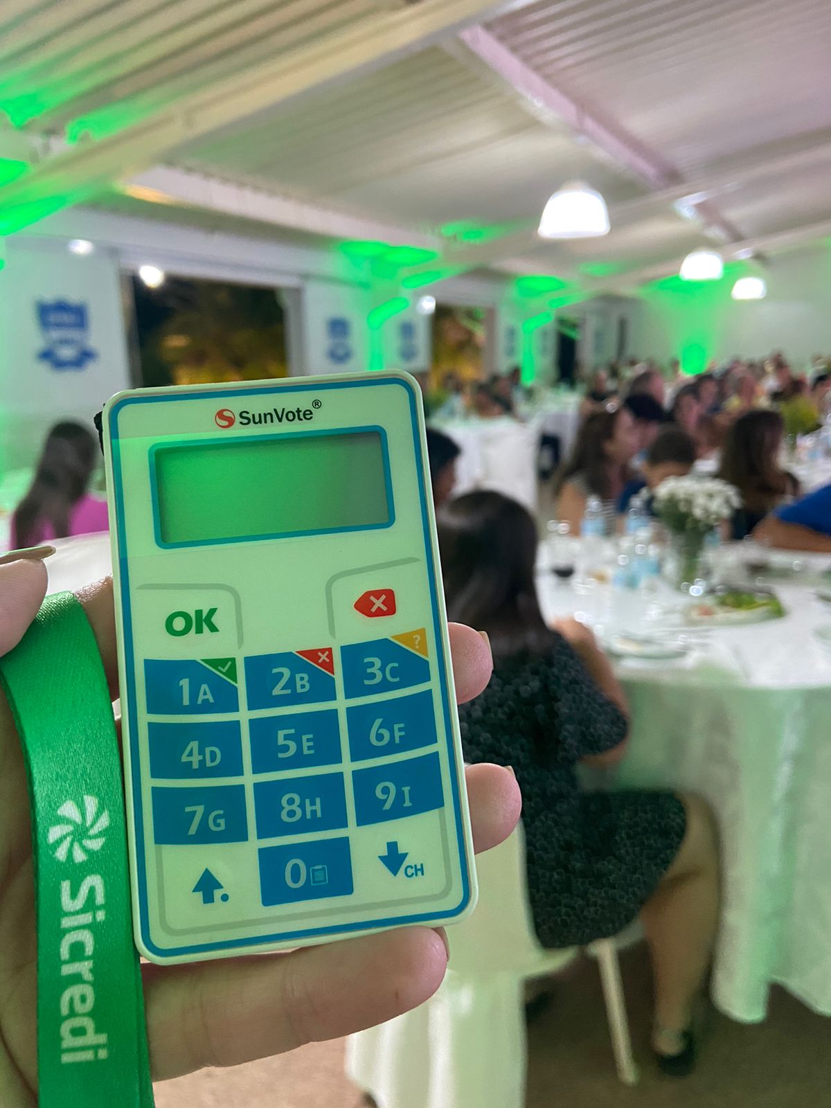 Voto eletrônico foi novidade nas Assembleias do Sicredi - foto da Assembleia de Cássia