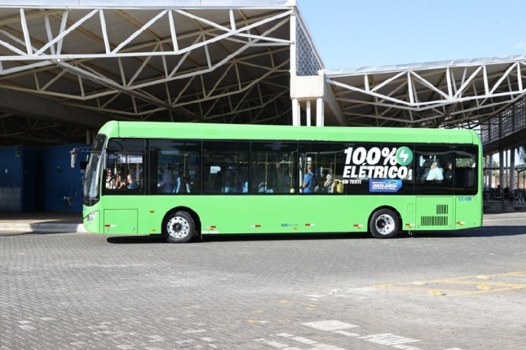 Uberlândia testa ônibus elétricos