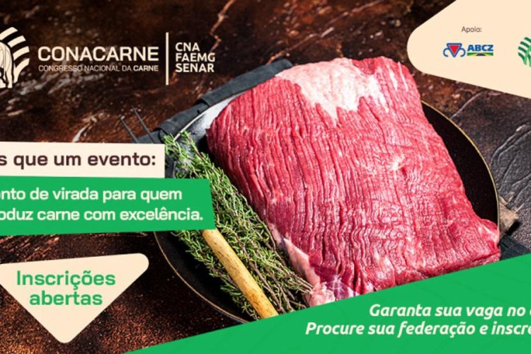 Sistema CNA/Senar e Faemg abrem inscrições para o Conacarne