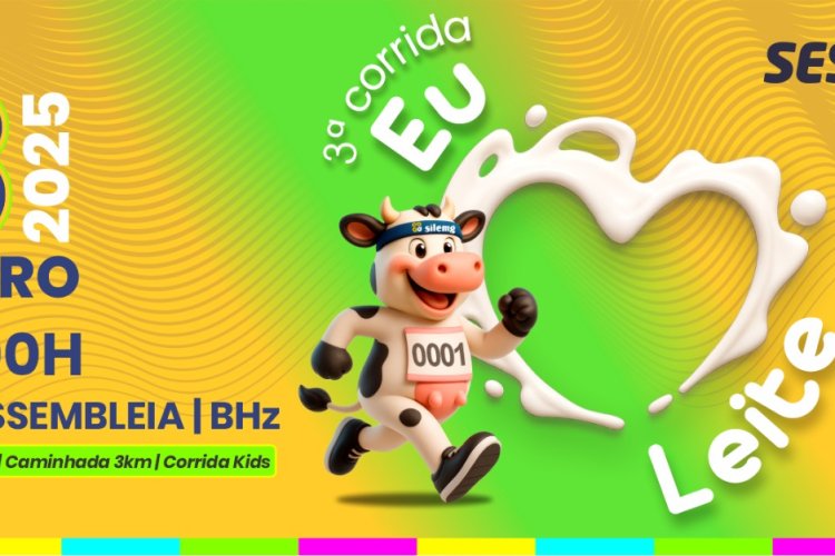 Corrida Eu Amo Leite celebrará saúde, esporte e o valor do leite Corrida Eu Amo Leite celebrará saúde, esporte e o valor do leite