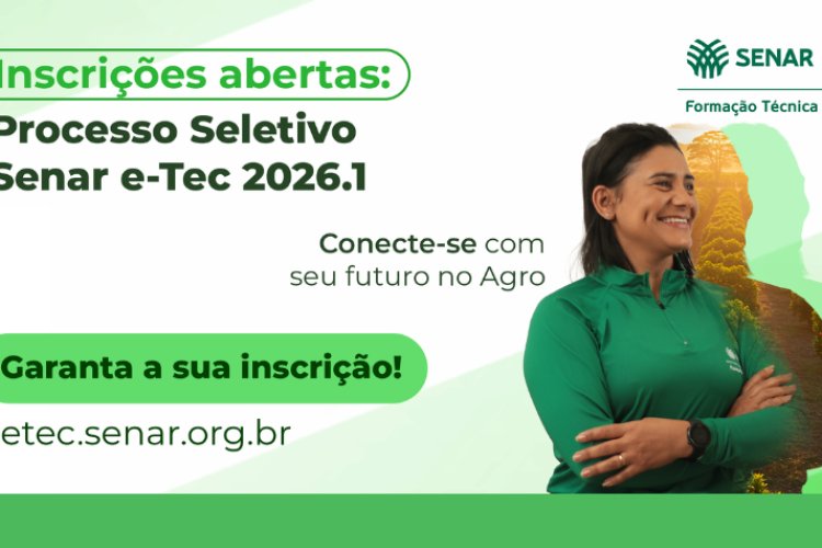 Senar abre inscrições para cursos técnicos