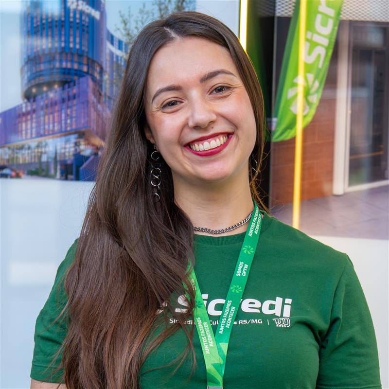 Assessora de Desenvolvimento do Cooperativismo, Diéssica Sagave.